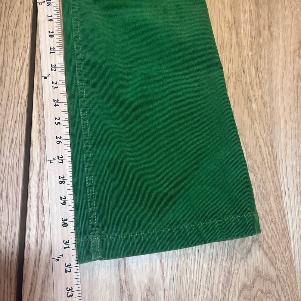 J.Crew Corduroy Pants Womens 10R Green City Fit Preppy Flare Leg Trousers - Picture 7 of 8